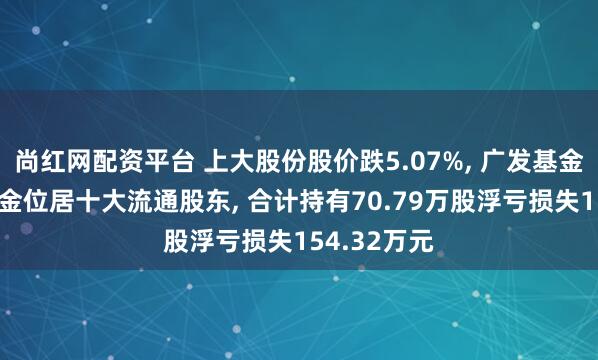 尚红网配资平台 上大股份股价跌5.07%, 广发基金旗下2只基金位居十大流通股东, 合计持有70.79万股浮亏损失154.32万元